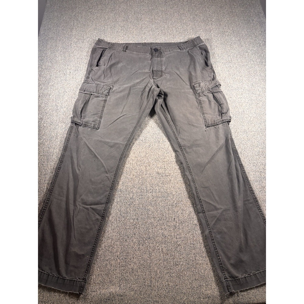 VINTAGE Old Navy Pants Gray Cargo Loose Baggy Skater Men's‎ 42x36 00s Y2K